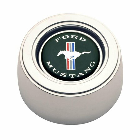 GREEN ARROW EQUIPMENT 11-1525 GT3 Hi-Rise Mustang Color Horn Button Polished Emblem GR3610413